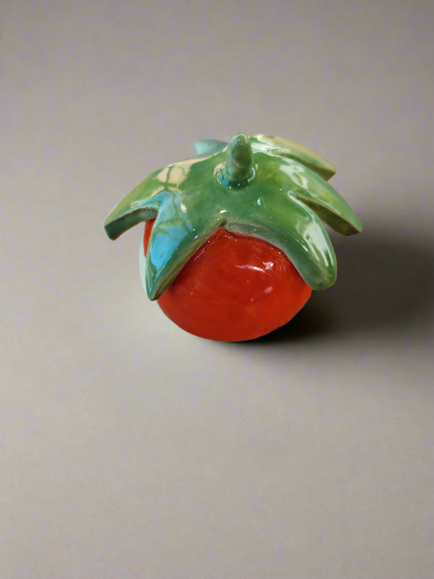 Tomato Ceramic Candle Snuffer