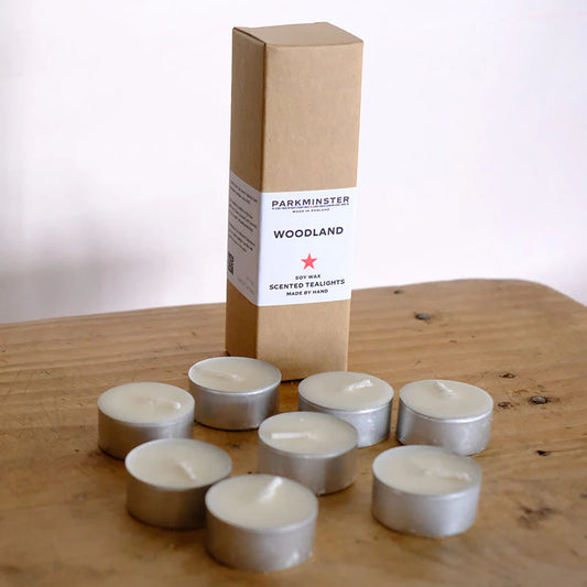 Woodland scented soy wax tealights x8