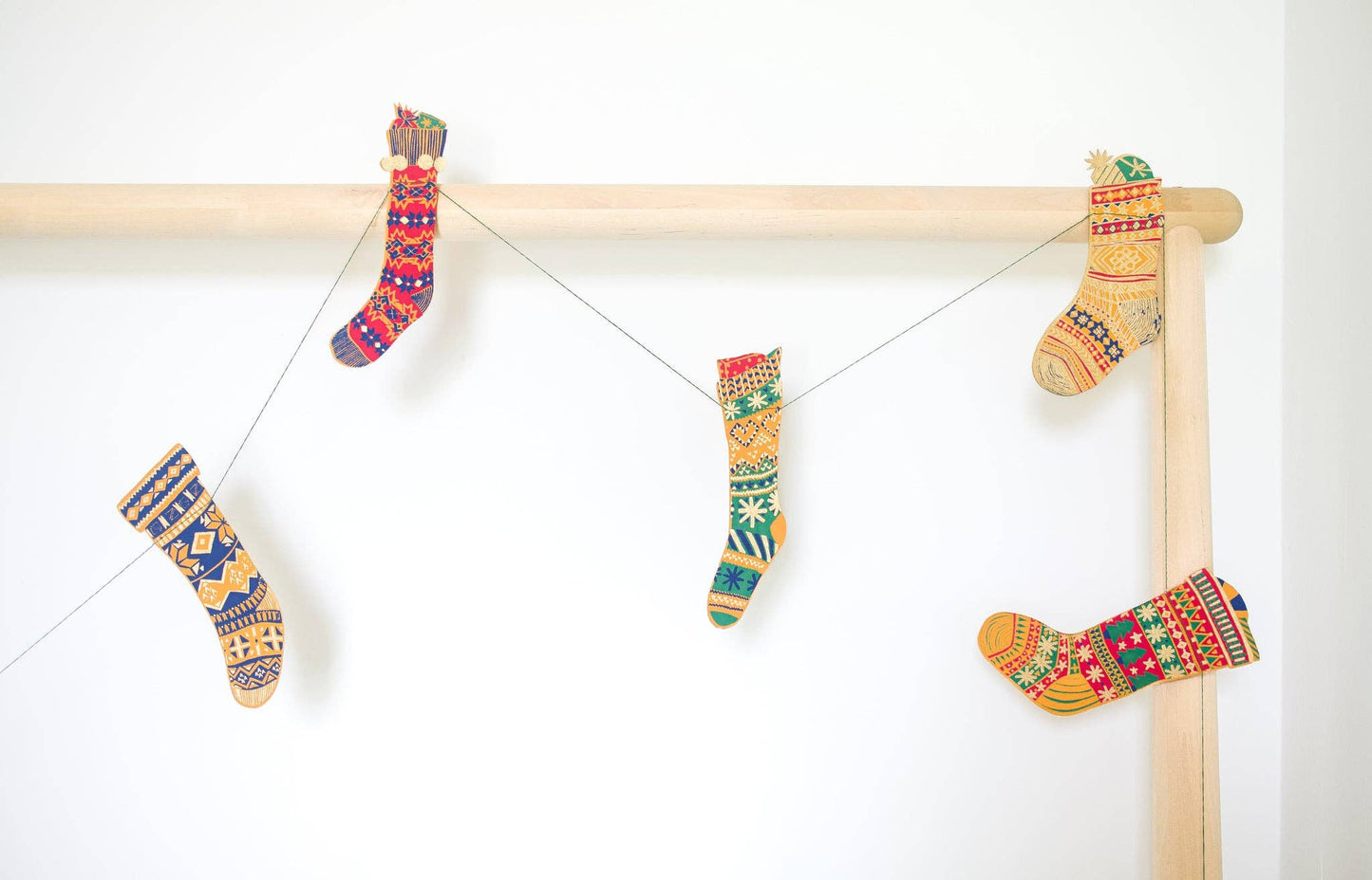 Festive Stockings Garland