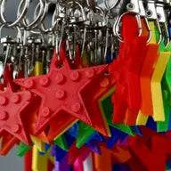 Made Happy - Brick Compatible Tiny Keyring - STAR