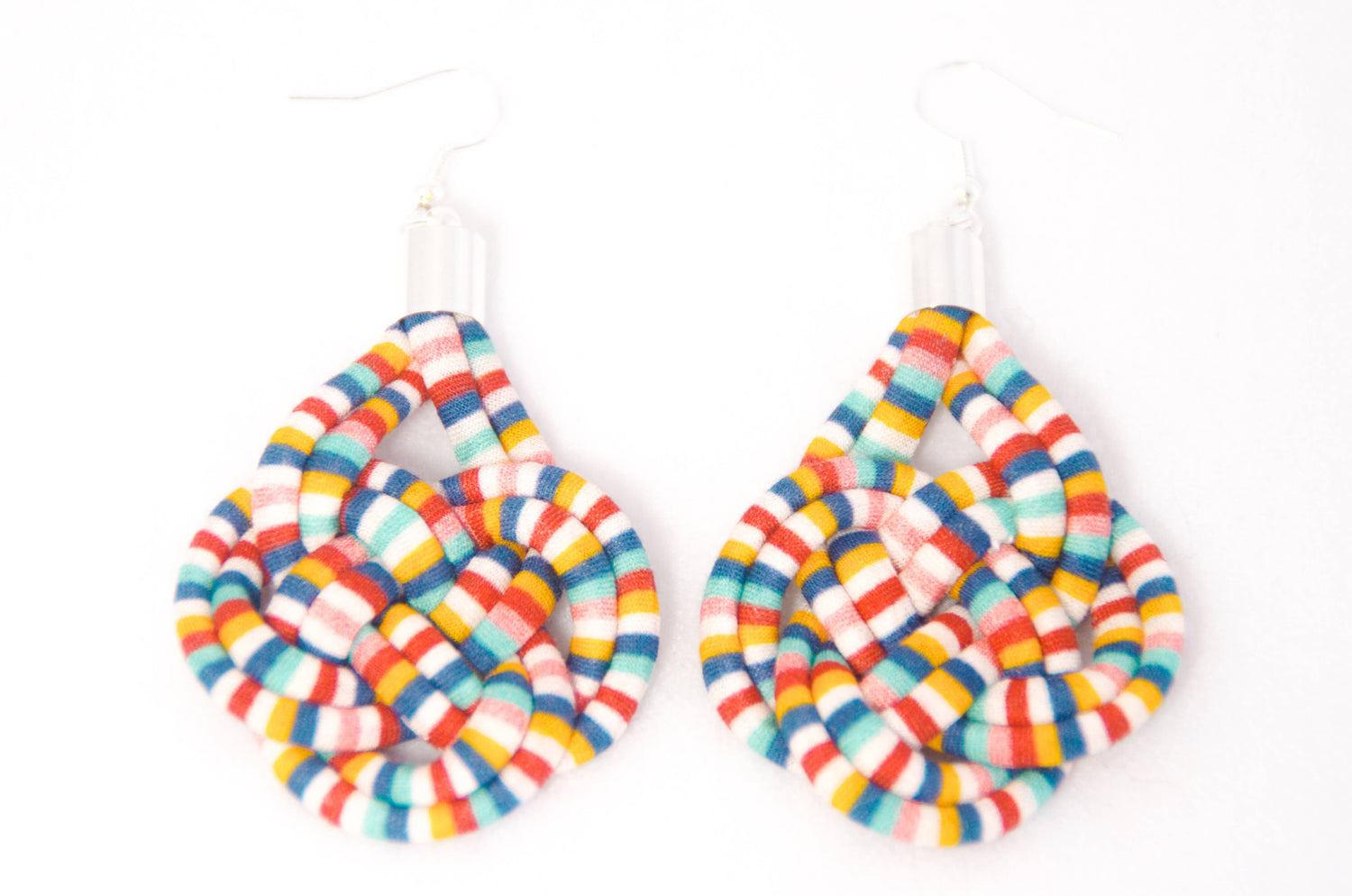 Basket Knot Earrings - Fairground Follies in Candy