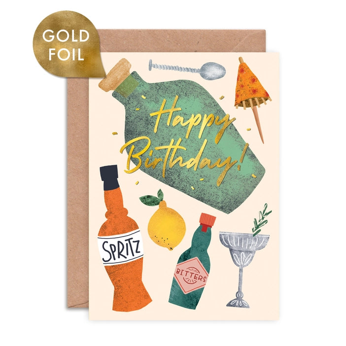 Pack of 6 Illustrated foiled greeting cards by Emily Nash Illustration. - Six hobby themed birthday greeting cards, presented in a high quality branded presentation box.