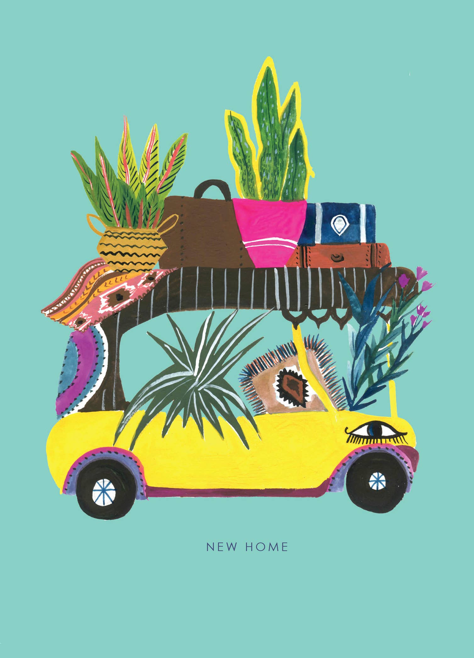 'Tuk Tuk New Home' Greetings Card