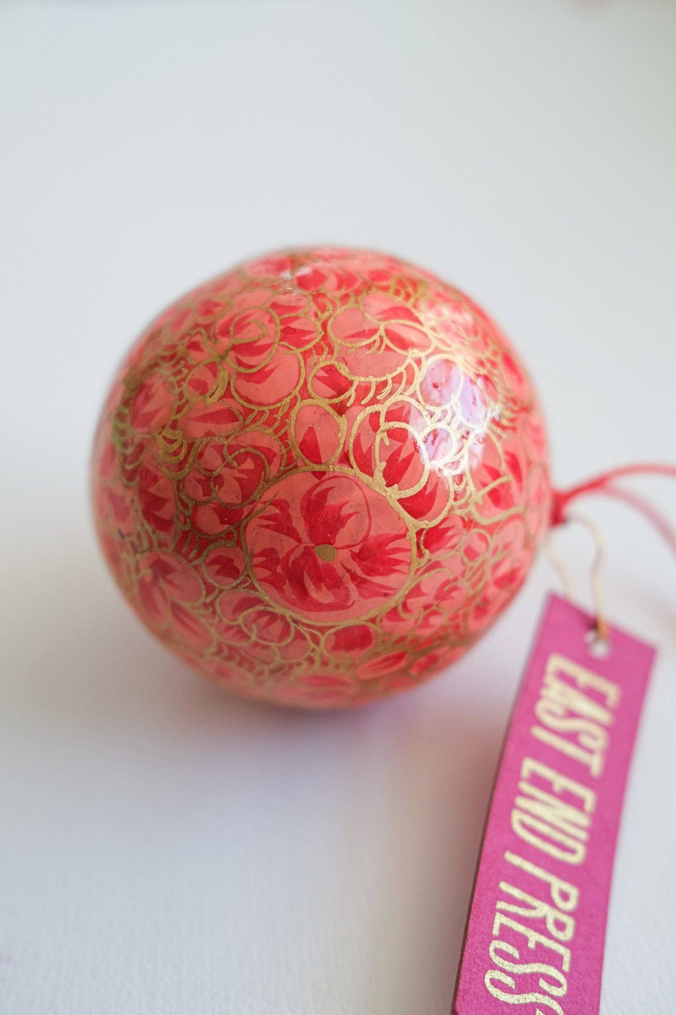 Dusty Pink and Gold Bauble