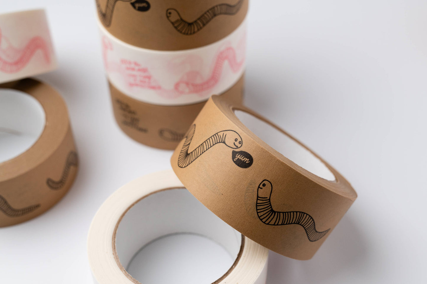 Feed The Worms Kraft Paper Tape 48mm x 50m