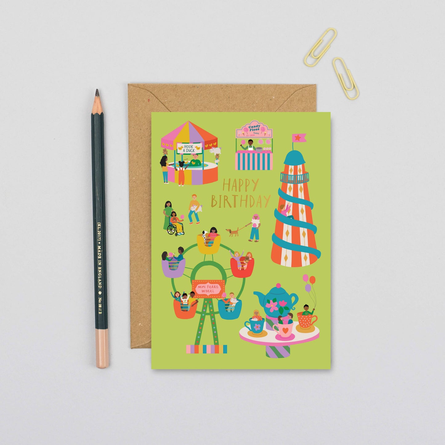 Fairground Birthday Card