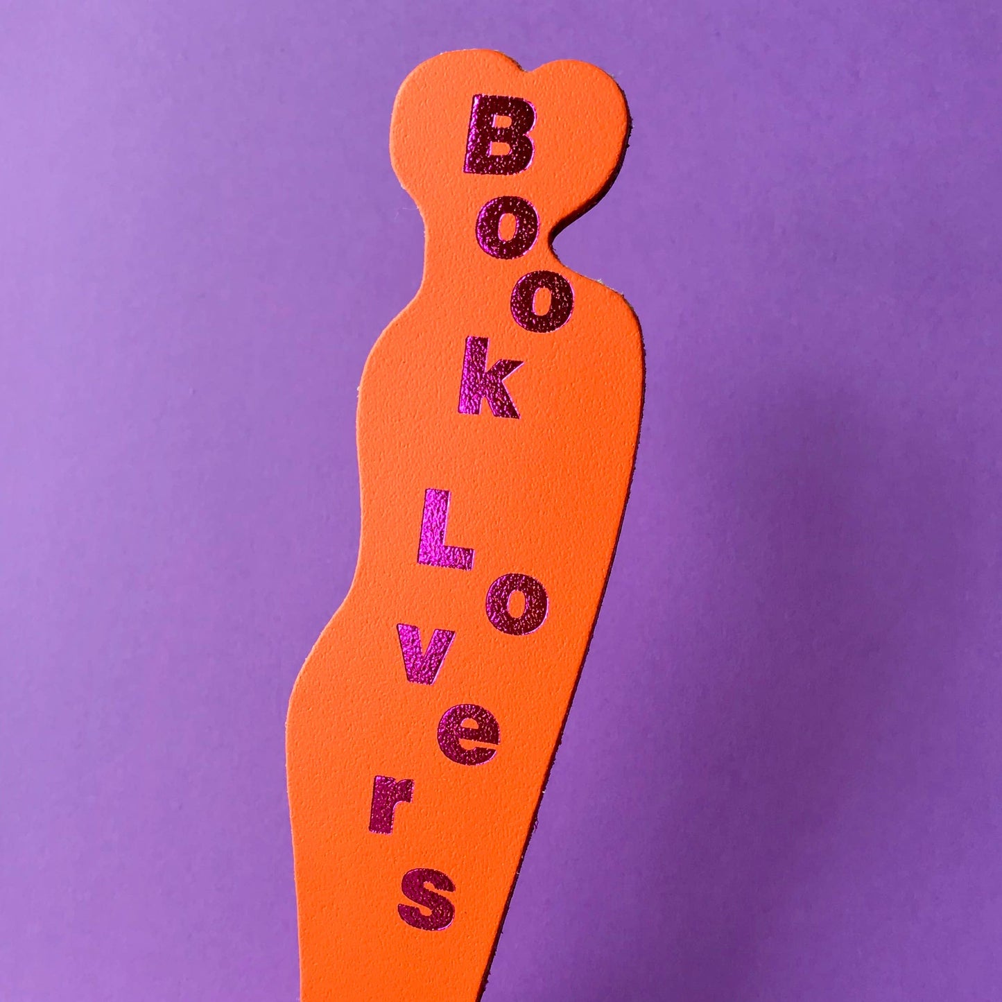 Book Lover Leather Bookmark