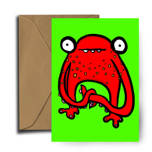 Nicola the Monster Greeting Card