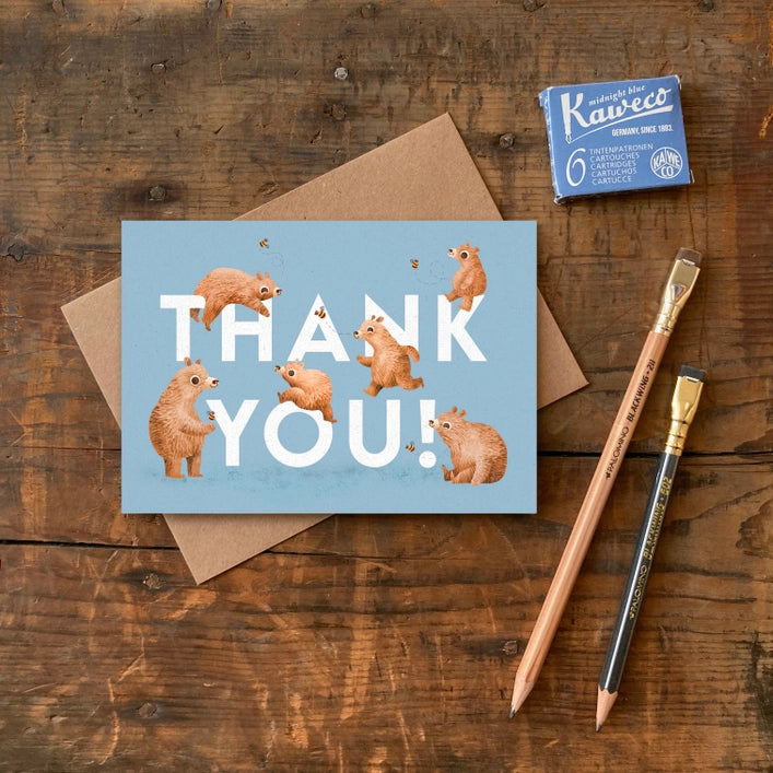 Thank You Bear Greeting Card