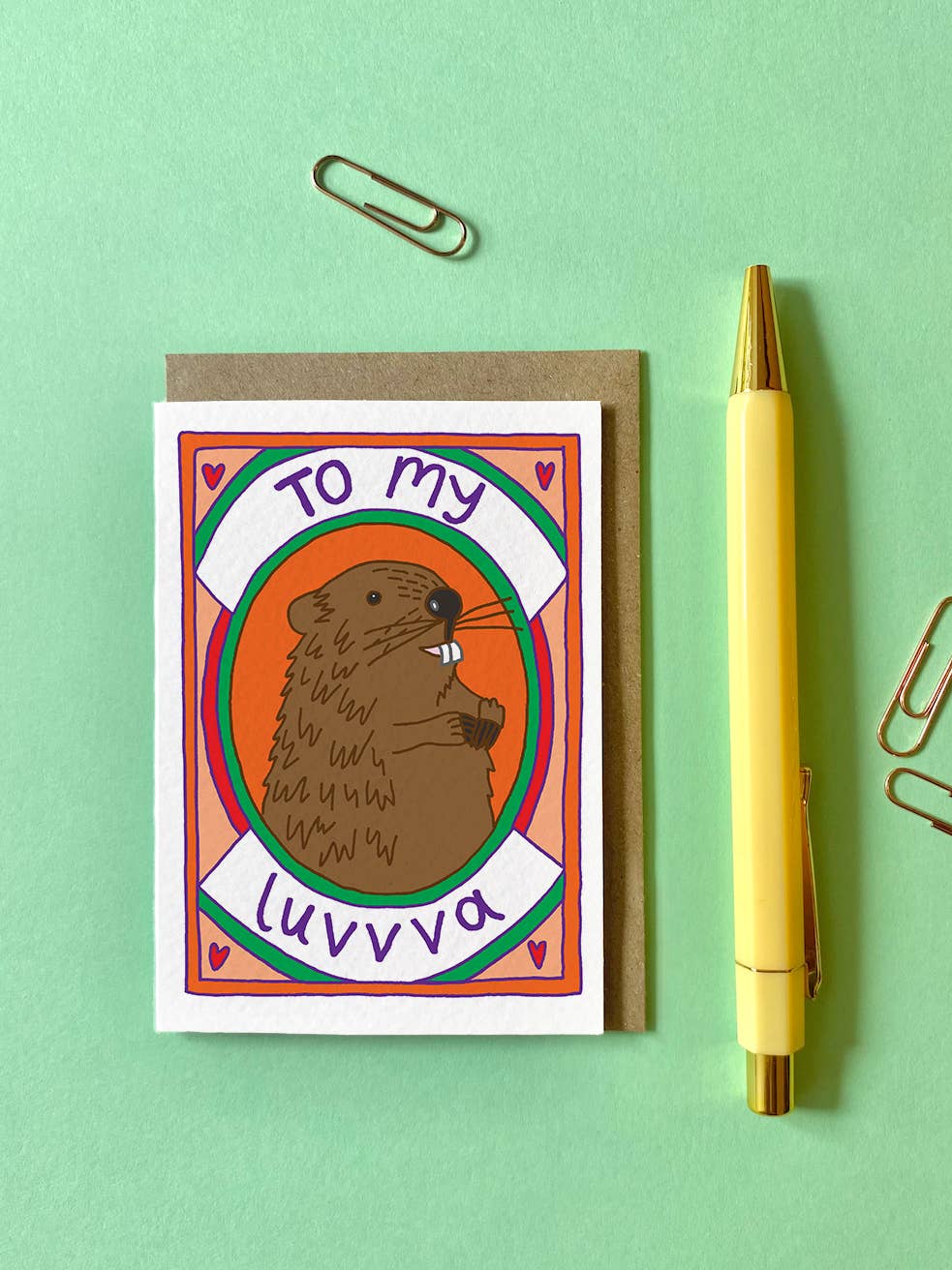 To My Luvvva! Mini Card