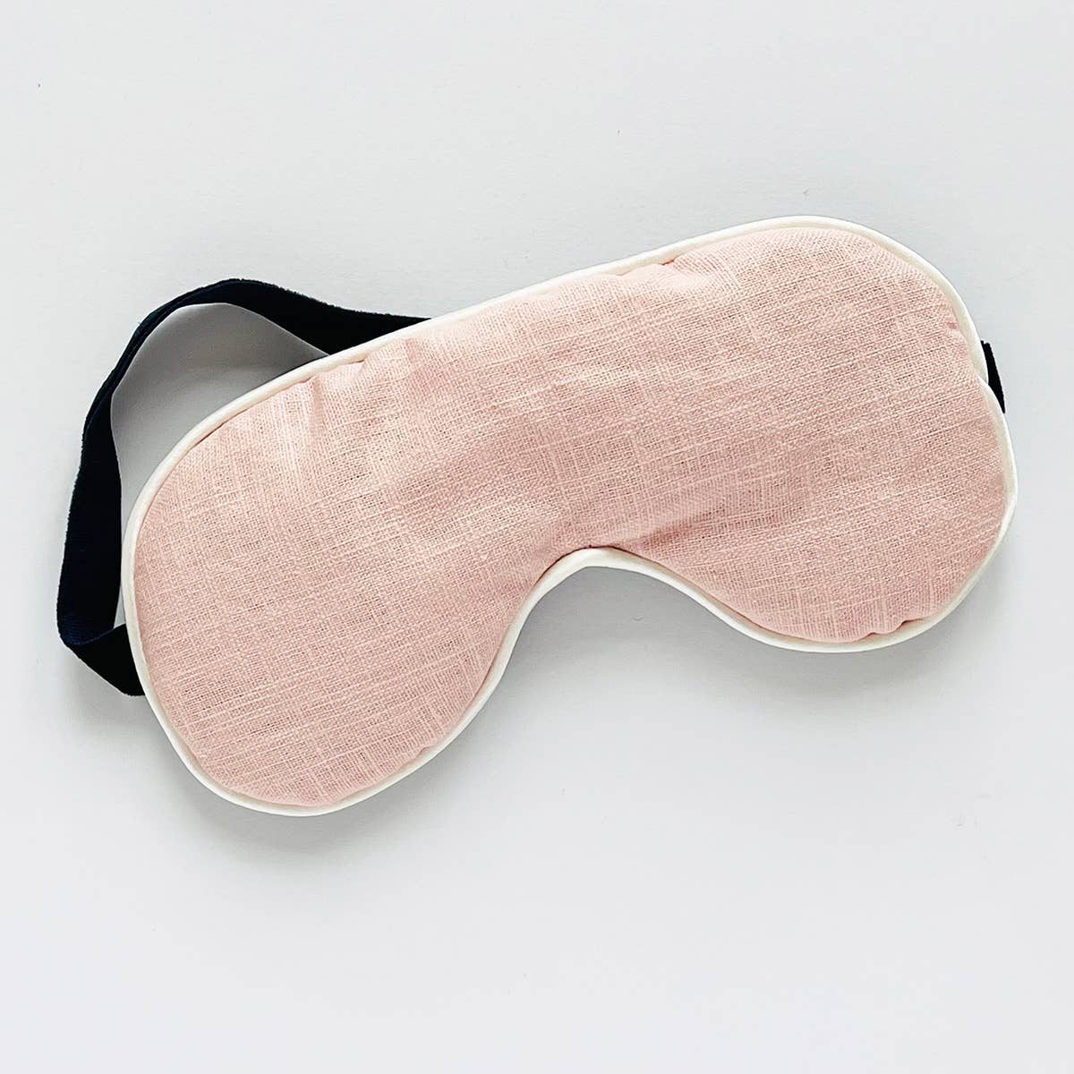 Pink Linen Eye Mask