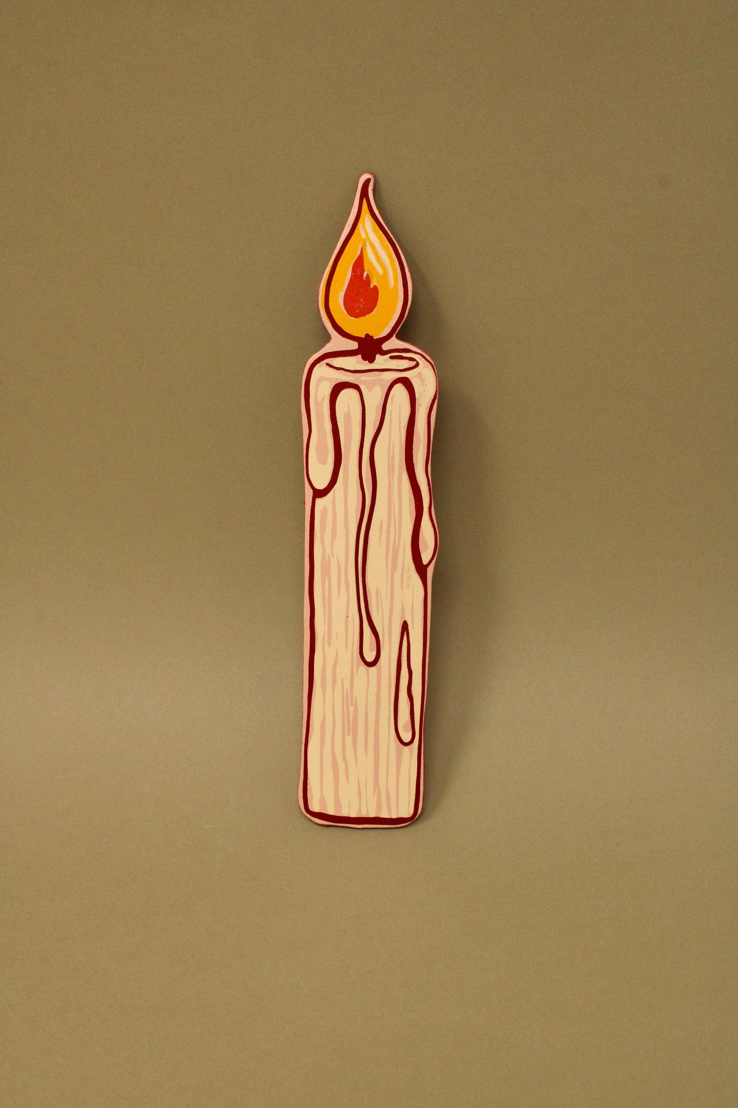 Candle Bookmark - Turquoise