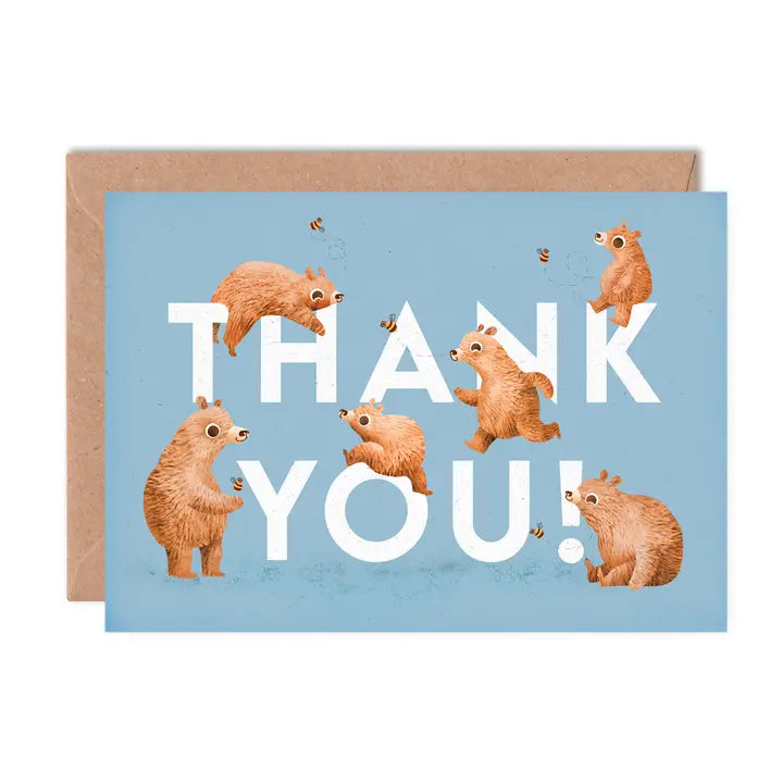 Thank You Bear Greeting Card