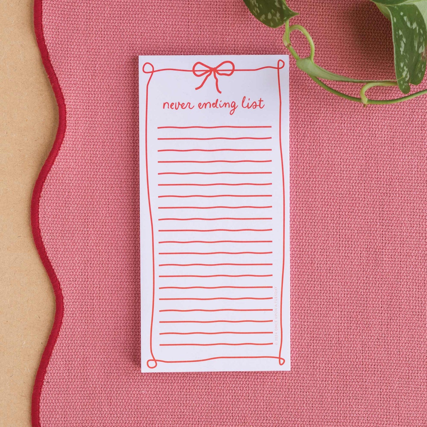 To Do List Pad Sustainably Made Never Ending