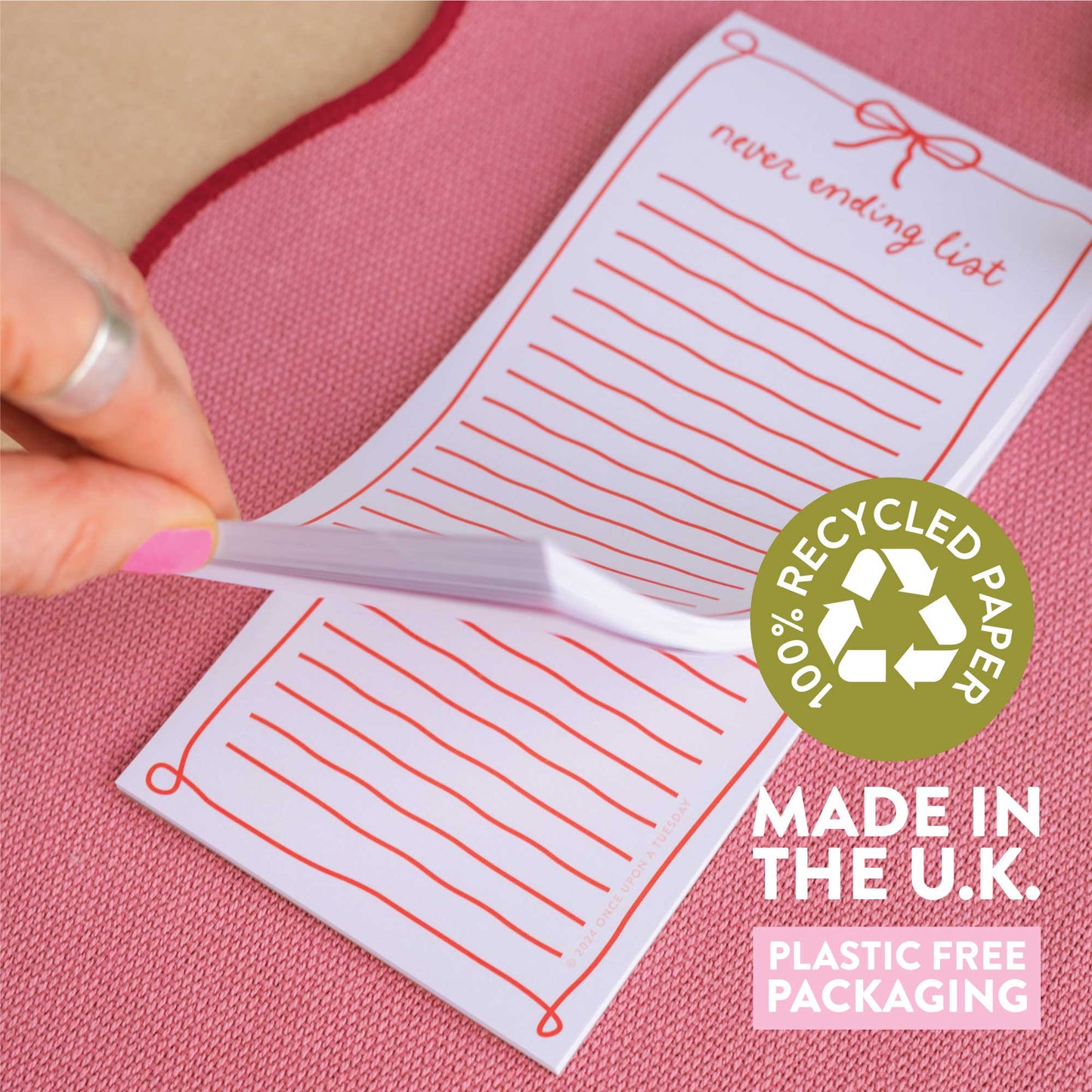 To Do List Pad Sustainably Made Never Ending