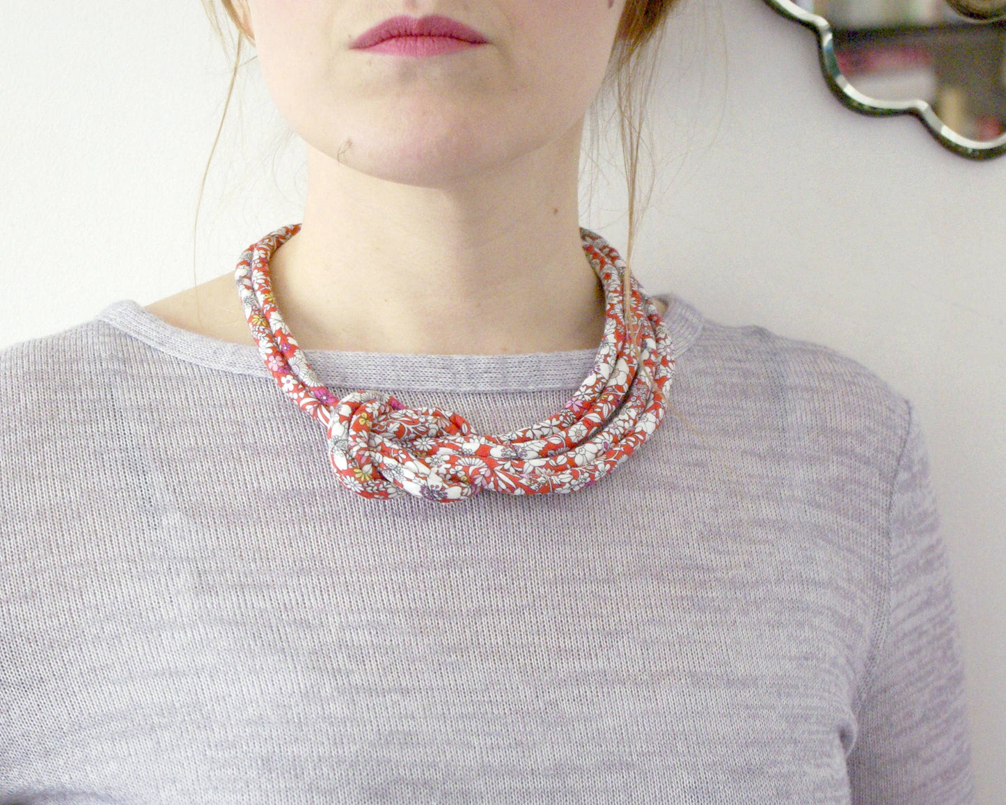 Reef Knot Necklace - Hot House Blooms: Sarah