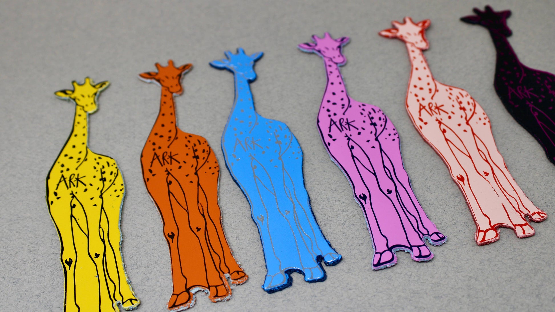 Giraffe Leather Bookmark