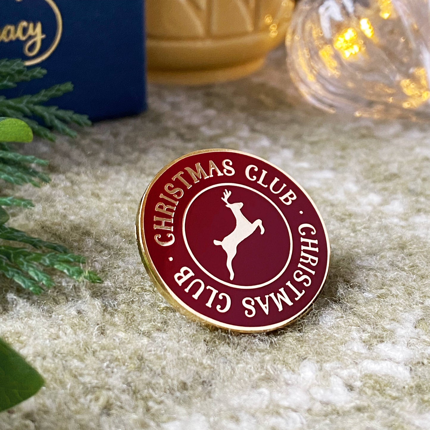 Christmas Club Enamel Pin Badge