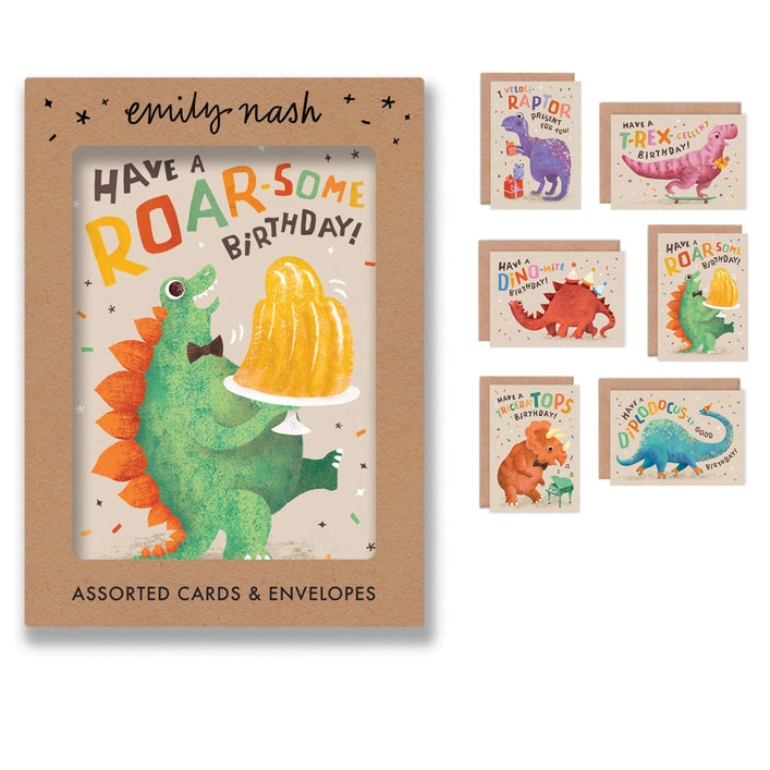 Dinosaur Birthday Multipack Greeting Cards