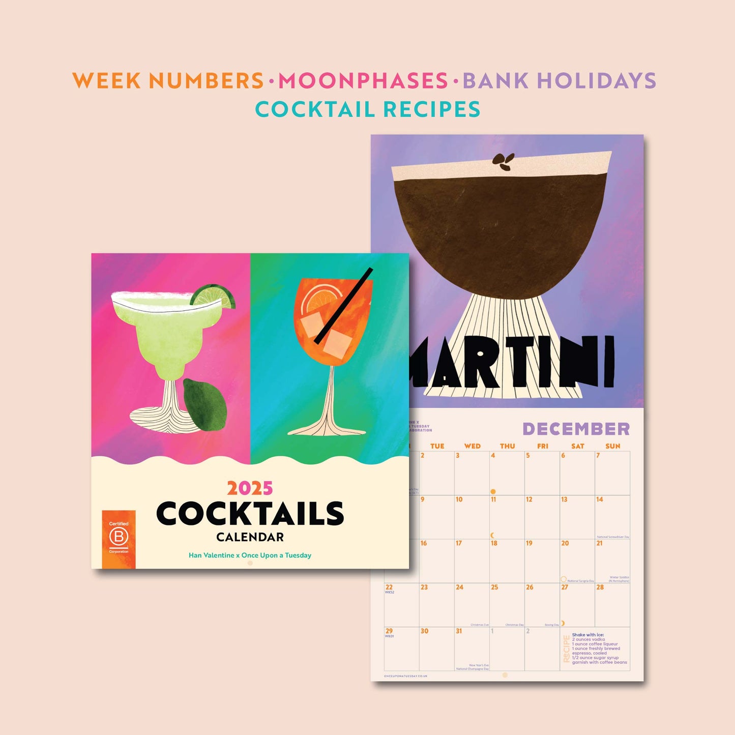 2025 Calendar Cocktail Recipes Sustainably Made