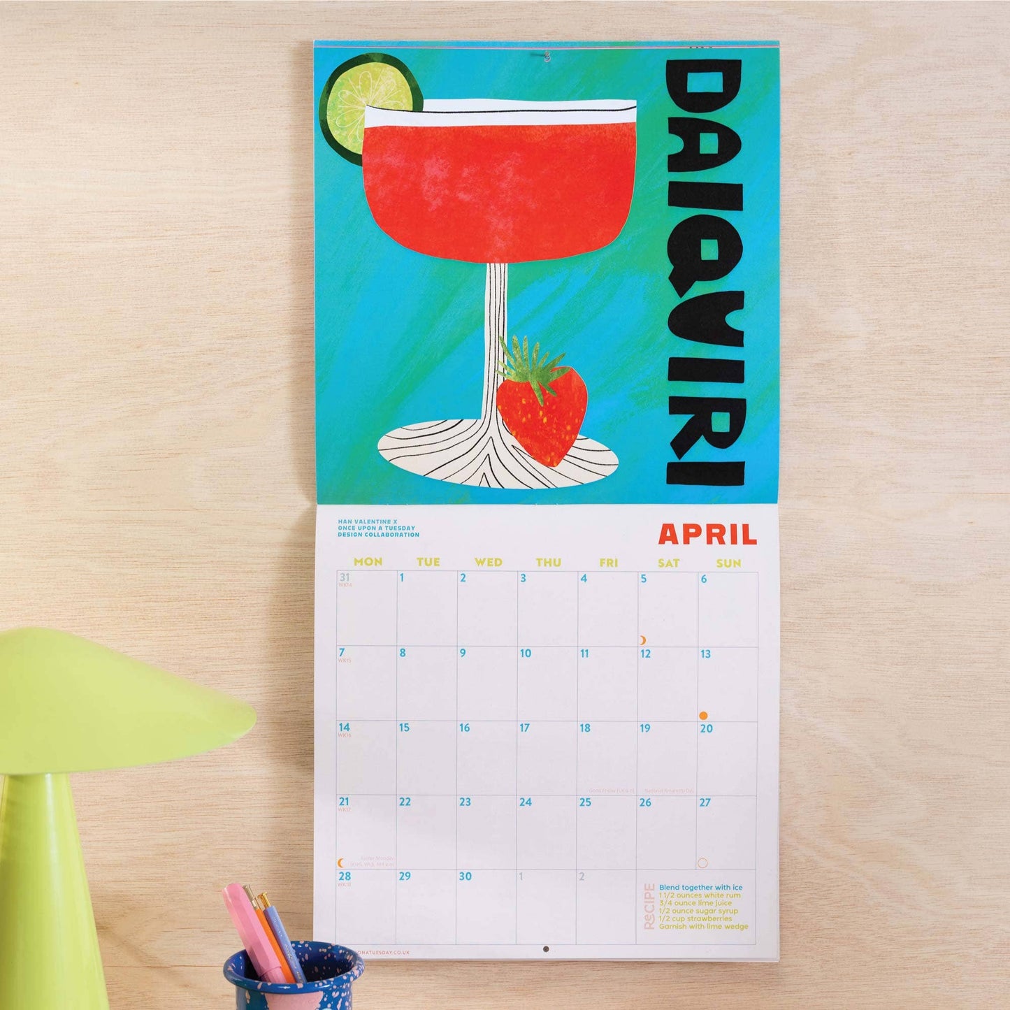 2025 Calendar Cocktails Sustainably Made