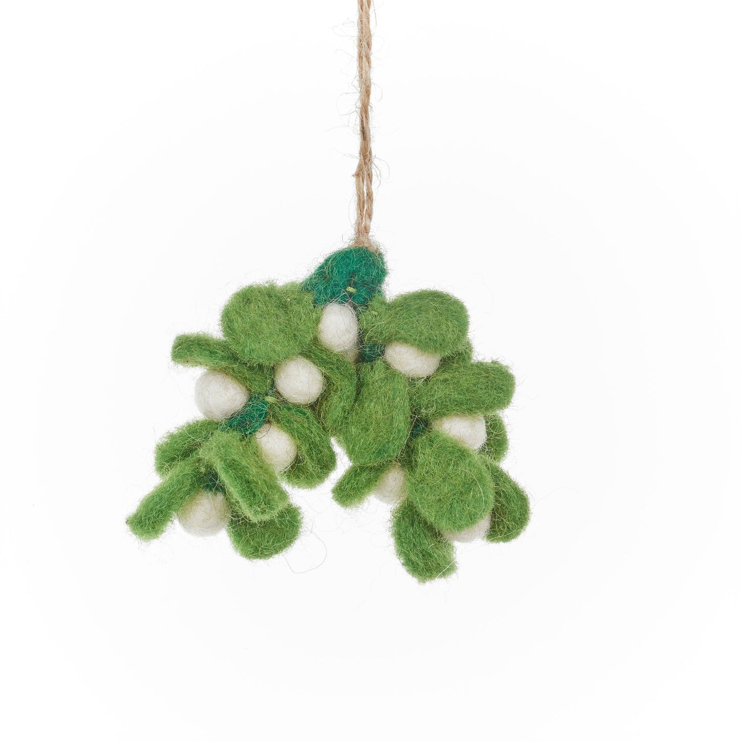 Felt mistletoe hanging decoration