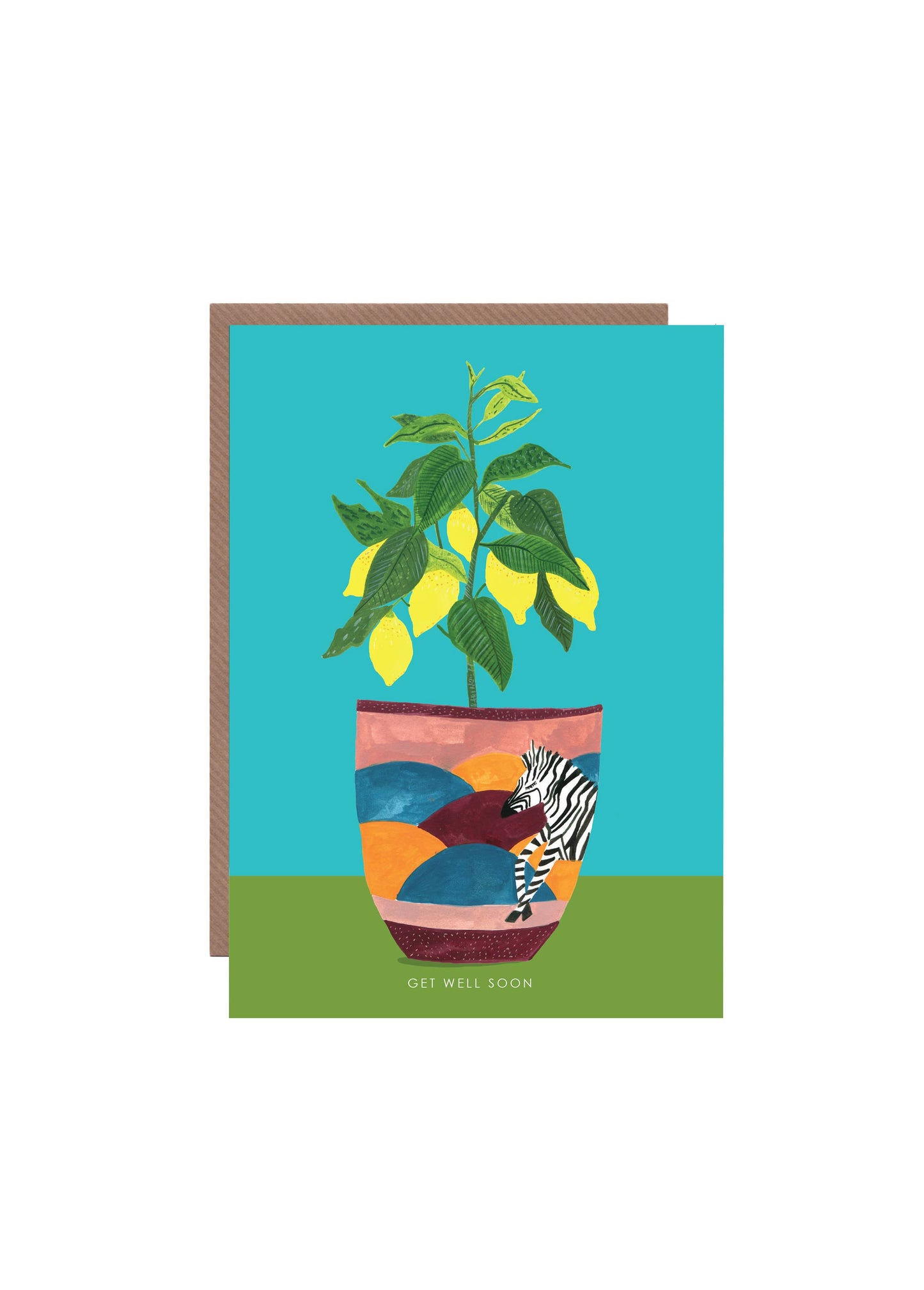 'Lemon Tree' Get Well Soon Greetings Card