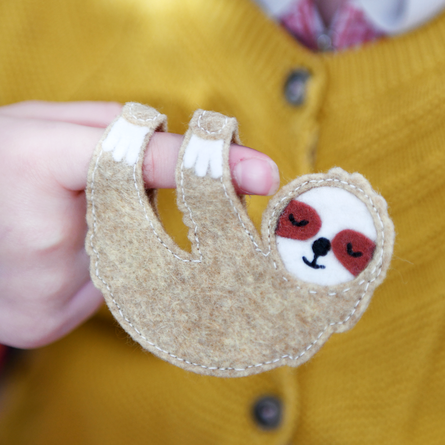 Sloth Finger Puppet Felt Craft Kit