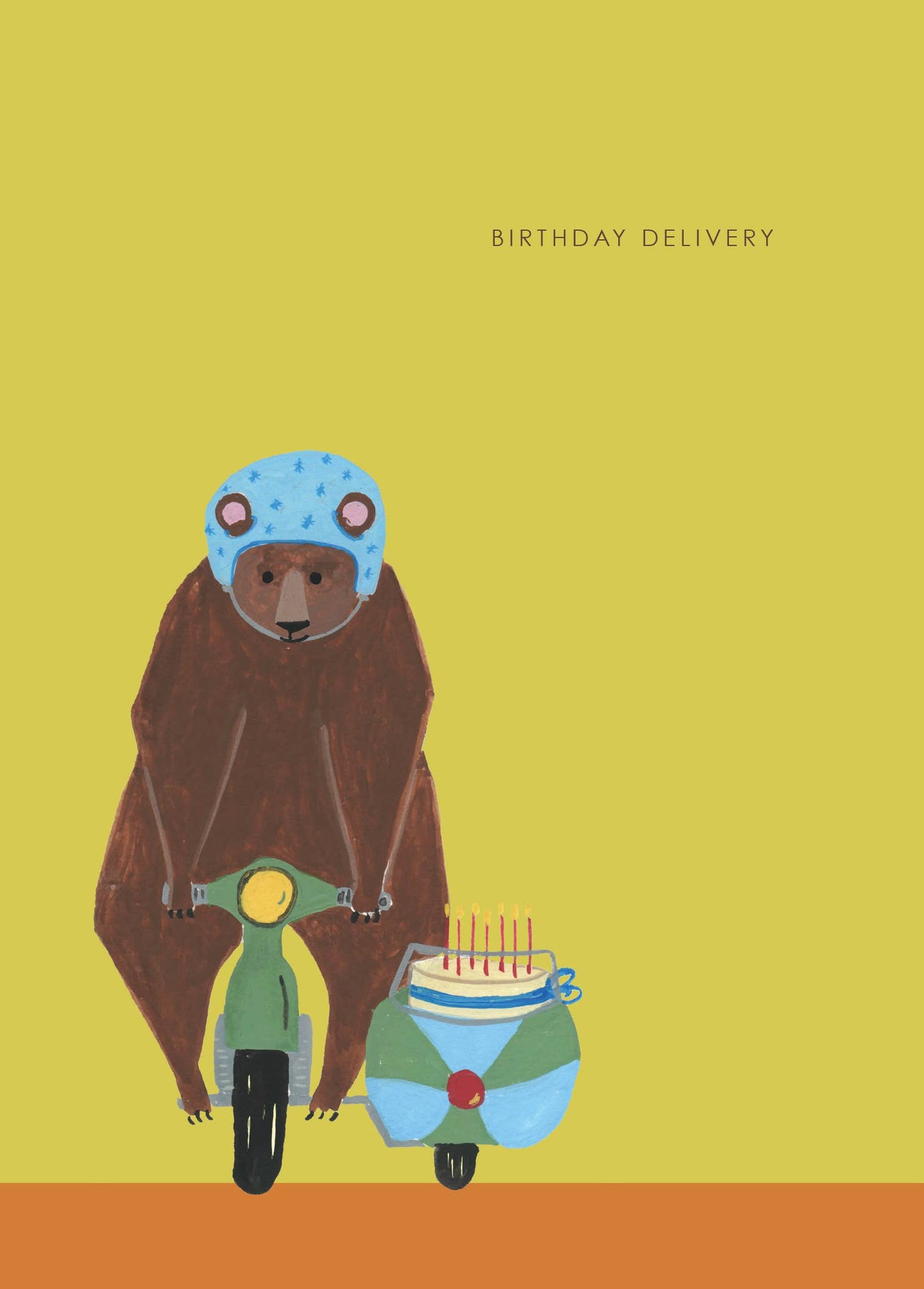 Birthday Delivery Bear Greeting Card