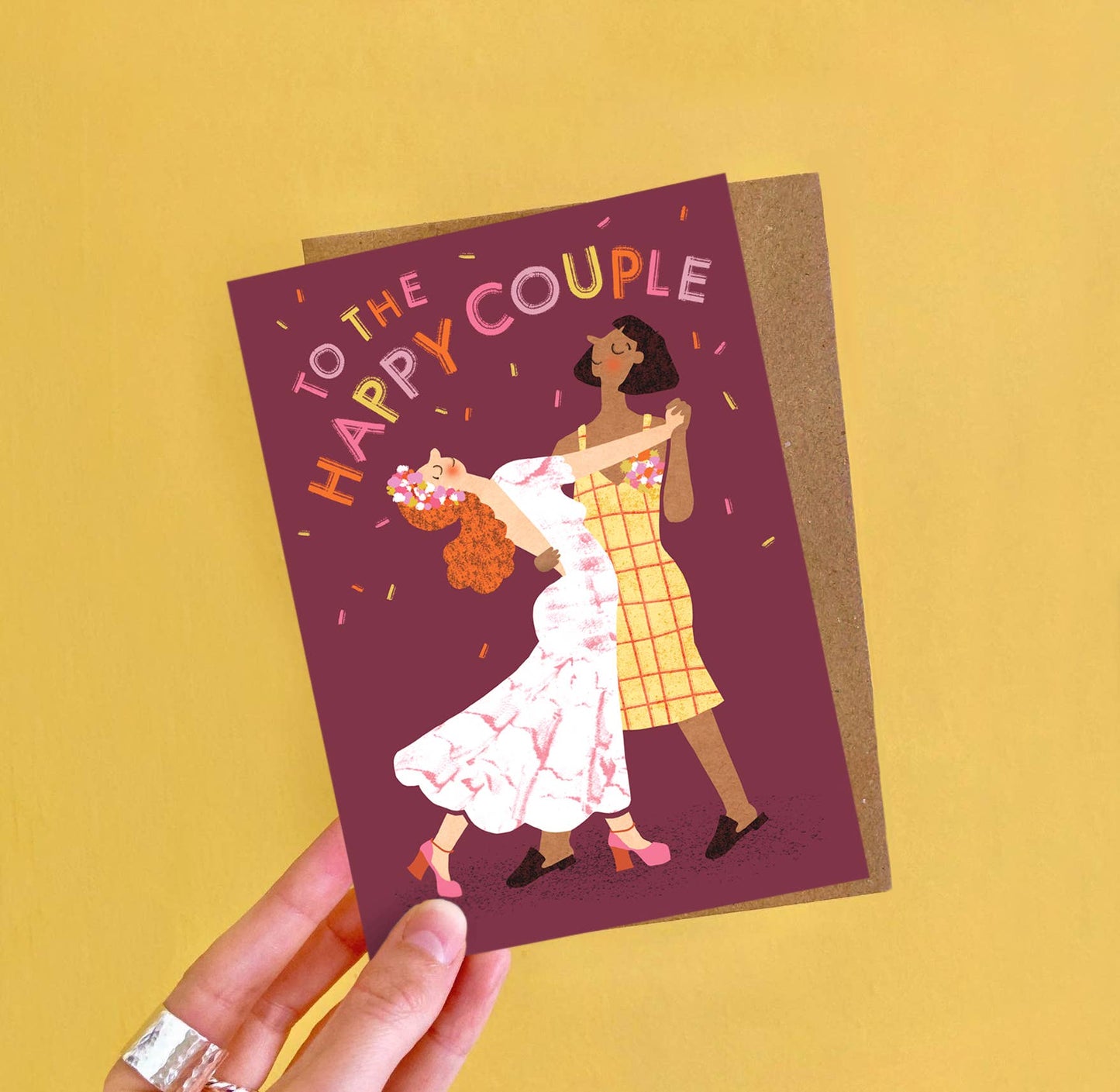 Happy Couple (Mrs & Mrs) Greeting Card