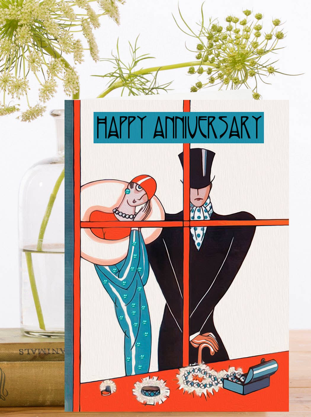 The Window Vintage Inspired Anniversary Card