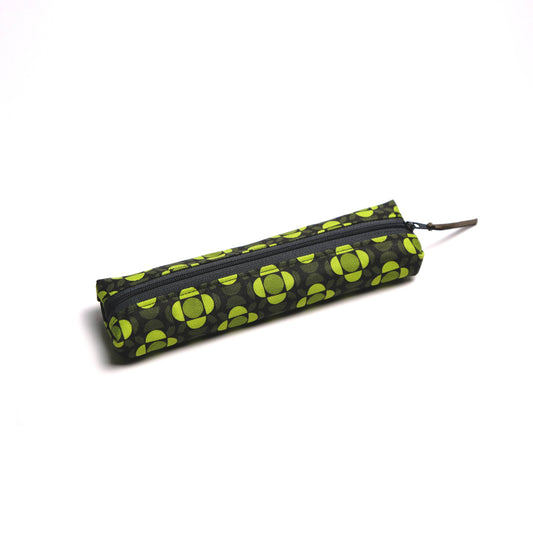 Boho Green Pencil case Sustainably handmade in Scotland