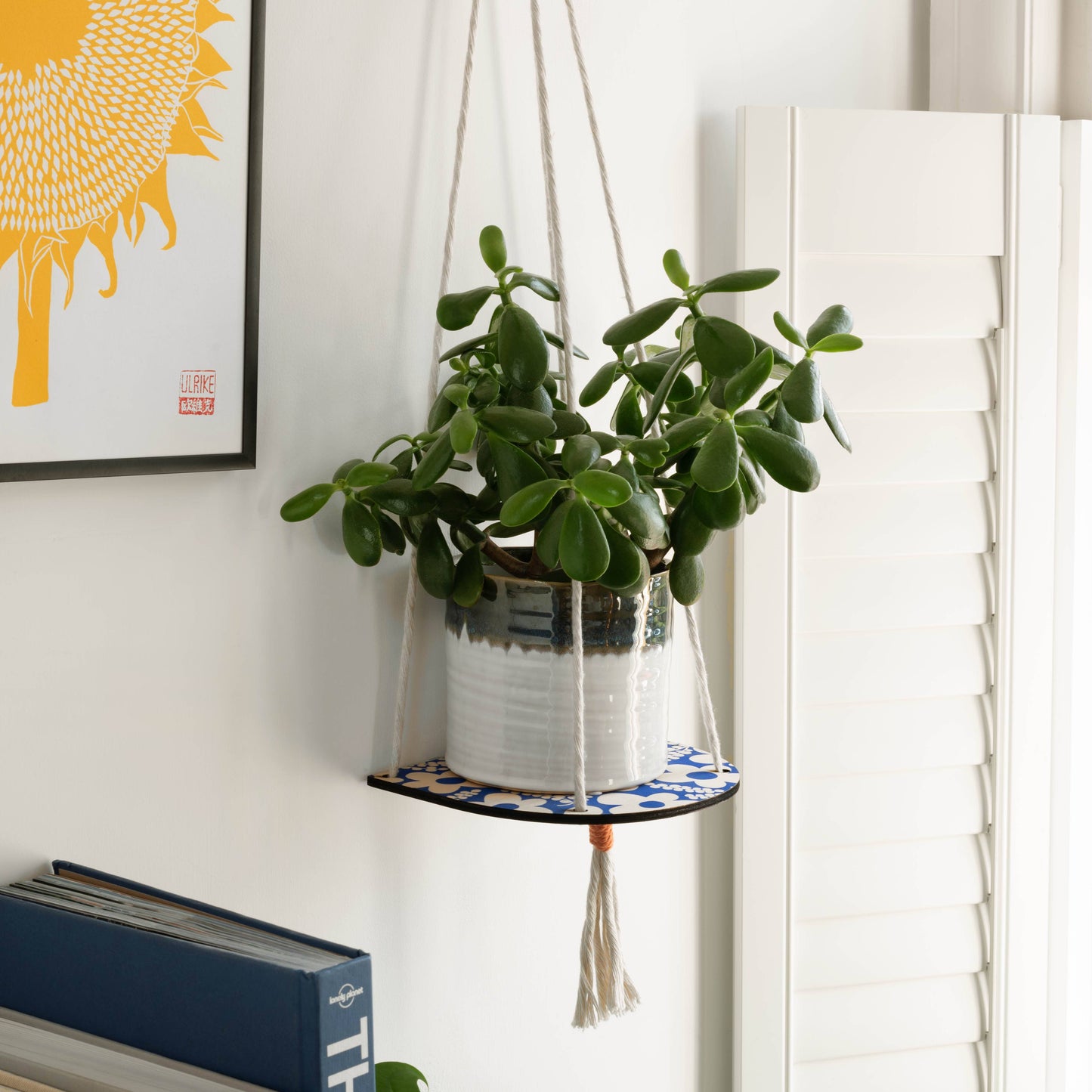 Hanging Plant Shelf - Primrose - Blue