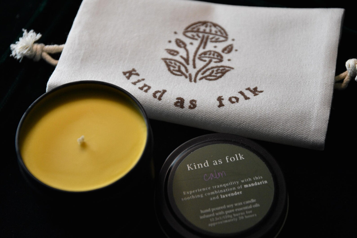 Handmade Soy Wax Scented Candle in Tin