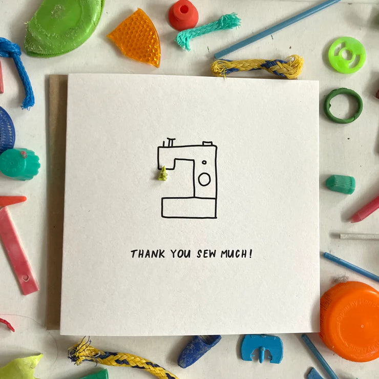 Thank You Sew Much! Washed Up Card