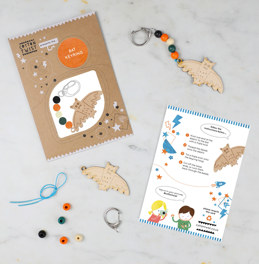 Make Your Own Halloween Bat Keyring Kit