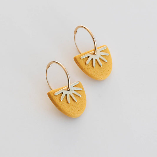 Sun Ray Hoops - Sunshine Yellow