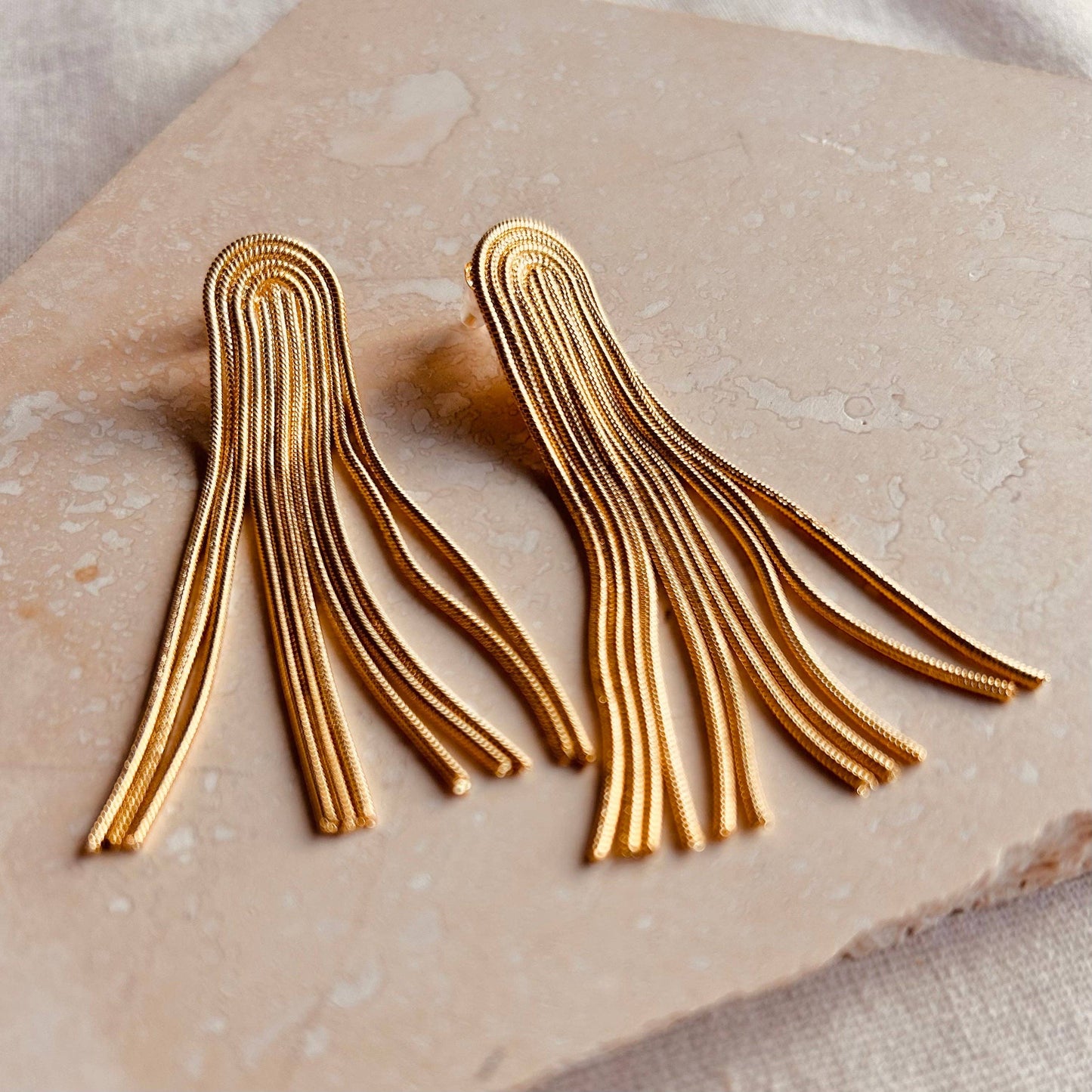 Arc Tassel Earrings