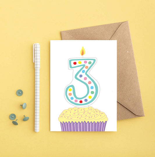 3rd Birthday Greeting Card