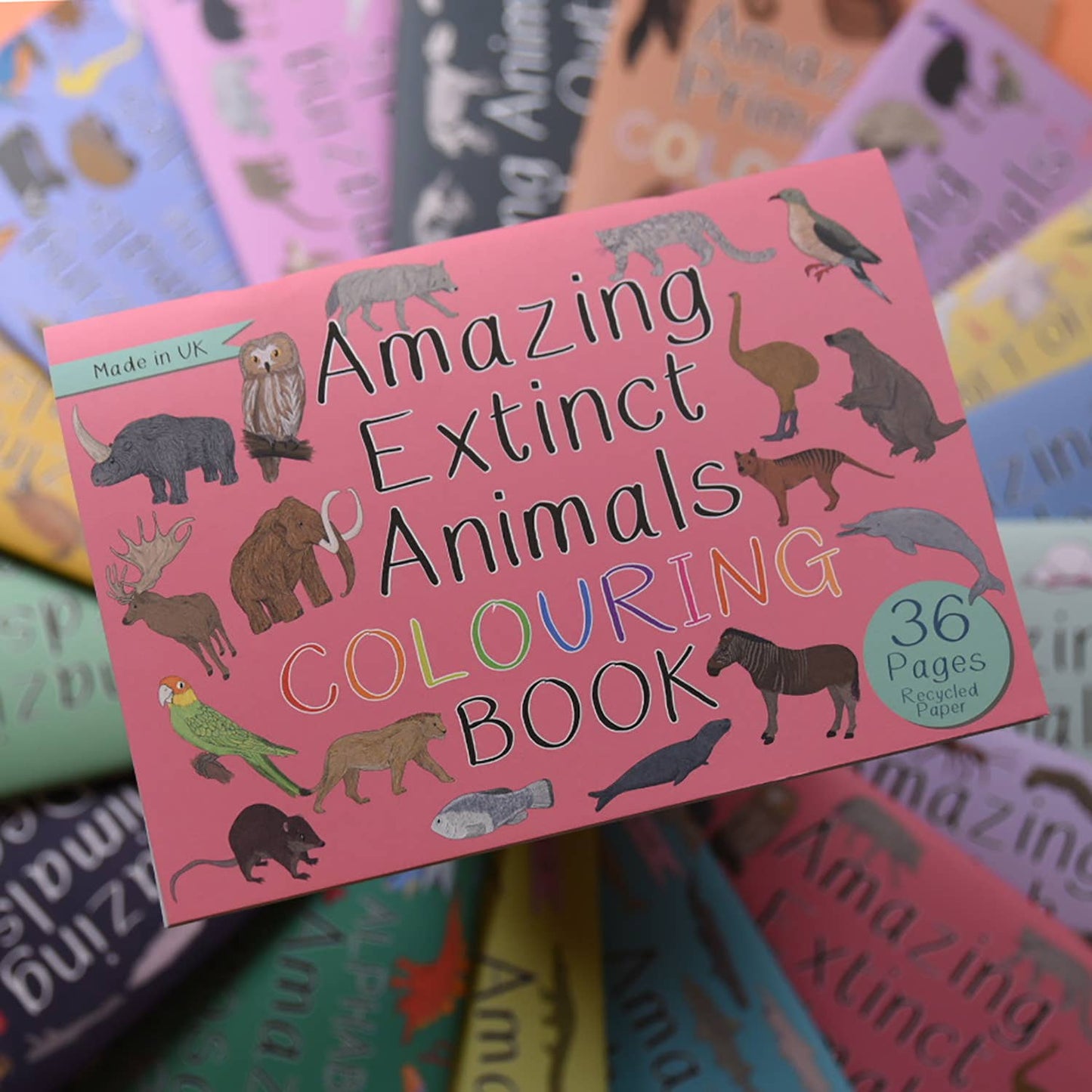 Amazing Extinct Animals Colouring Book