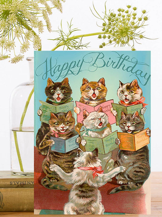 The Cat's Chorus Birthday Card