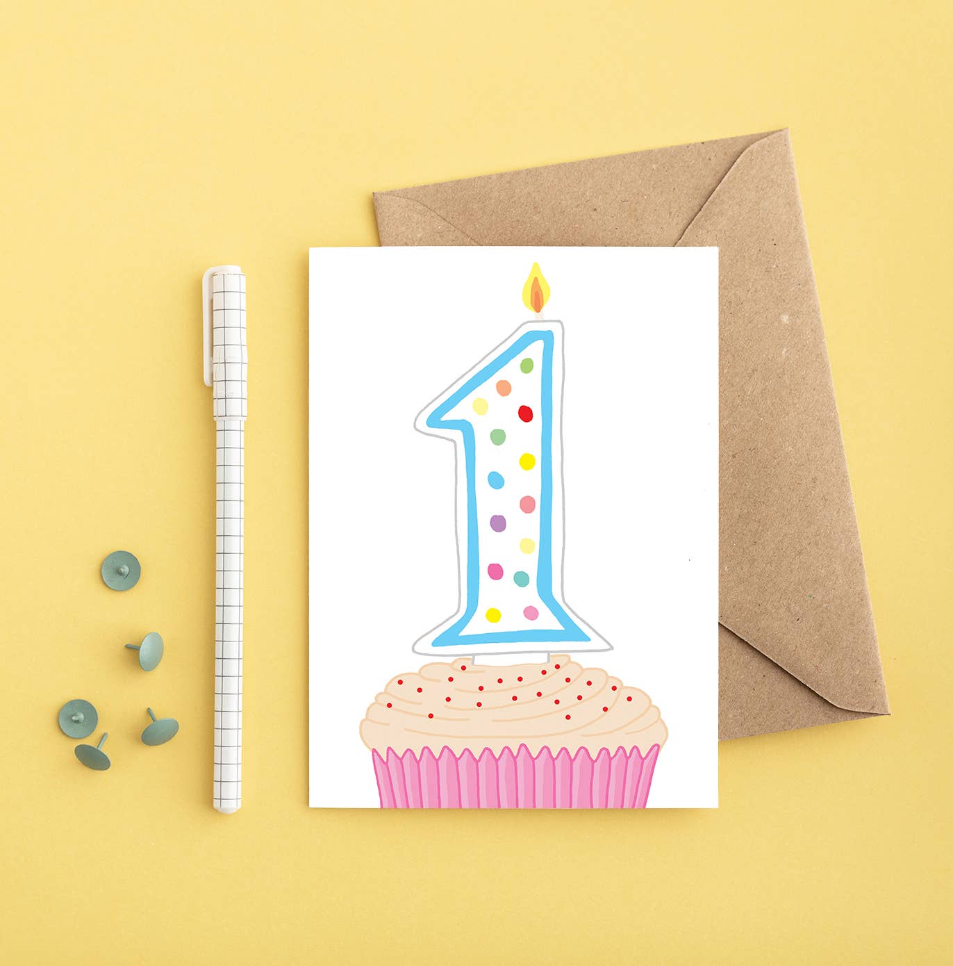 1st Birthday Greeting Card