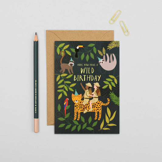 Jungle Explorers Birthday Card