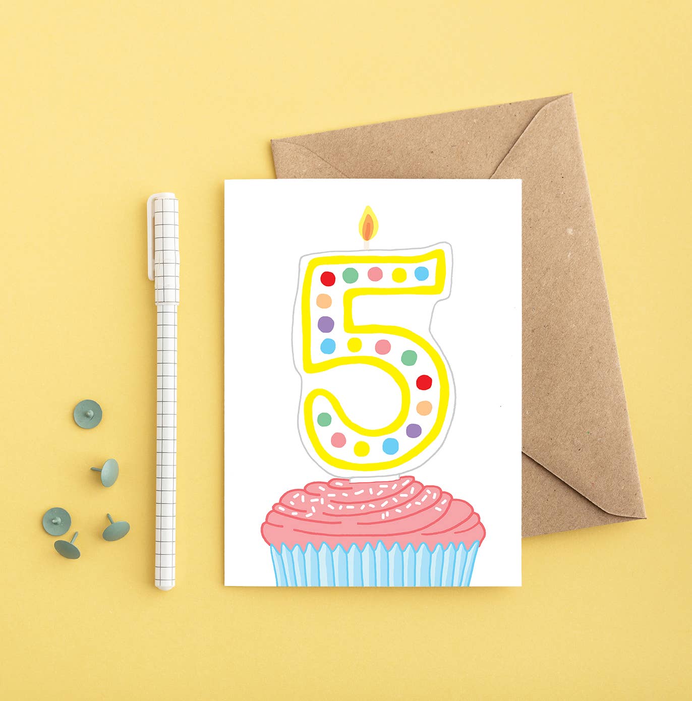 5th Birthday Greeting Card