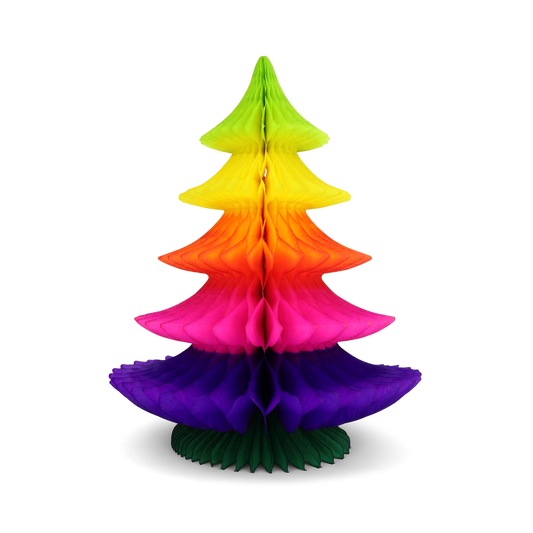 Paper Christmas Tree - Rainbow