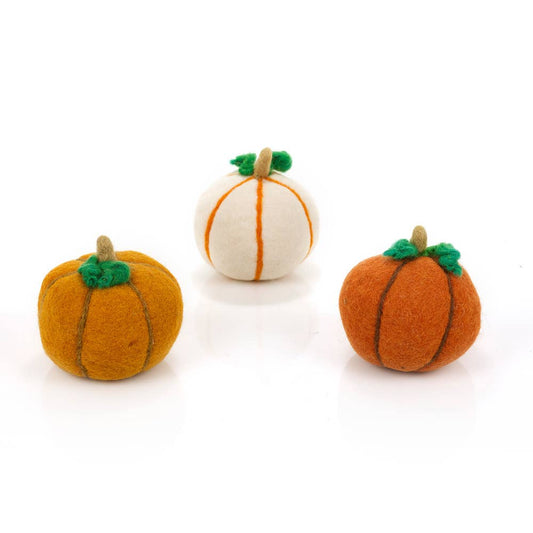 Handmade Felt Medium Pumpkin Halloween Home Decoration