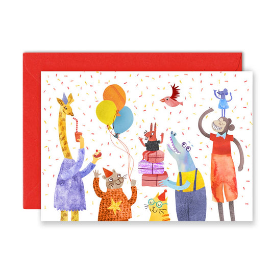 Party Animals Birthday Greeting Card