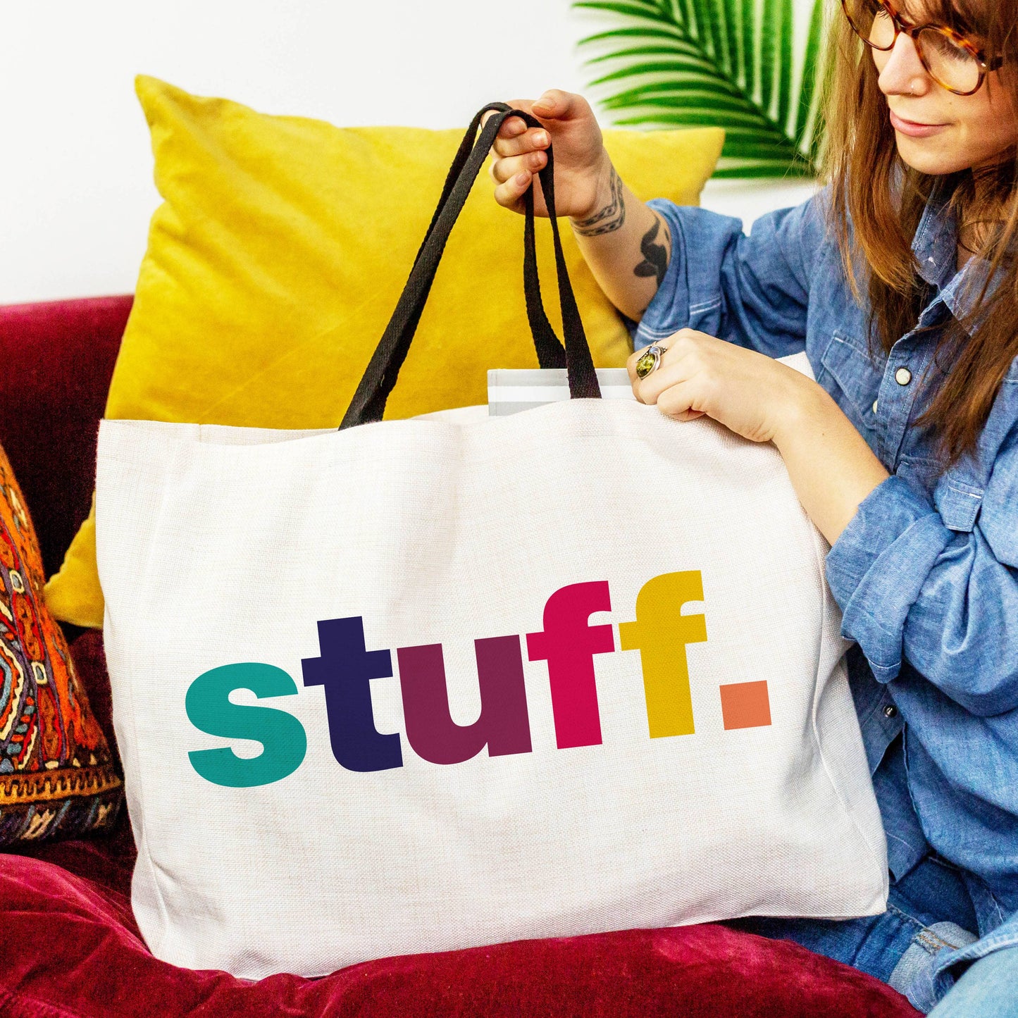 Stuff Large Tote Bag