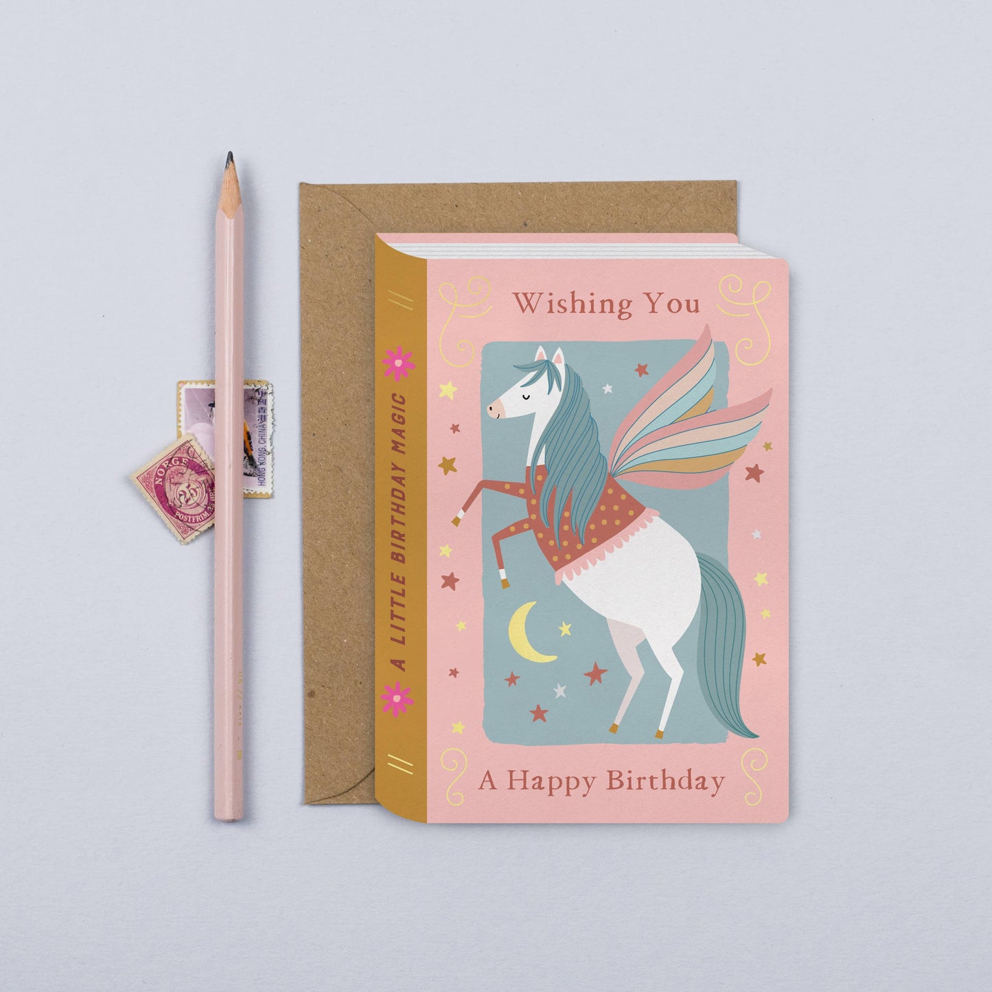 Pegasus Book Kid's Birthday Card