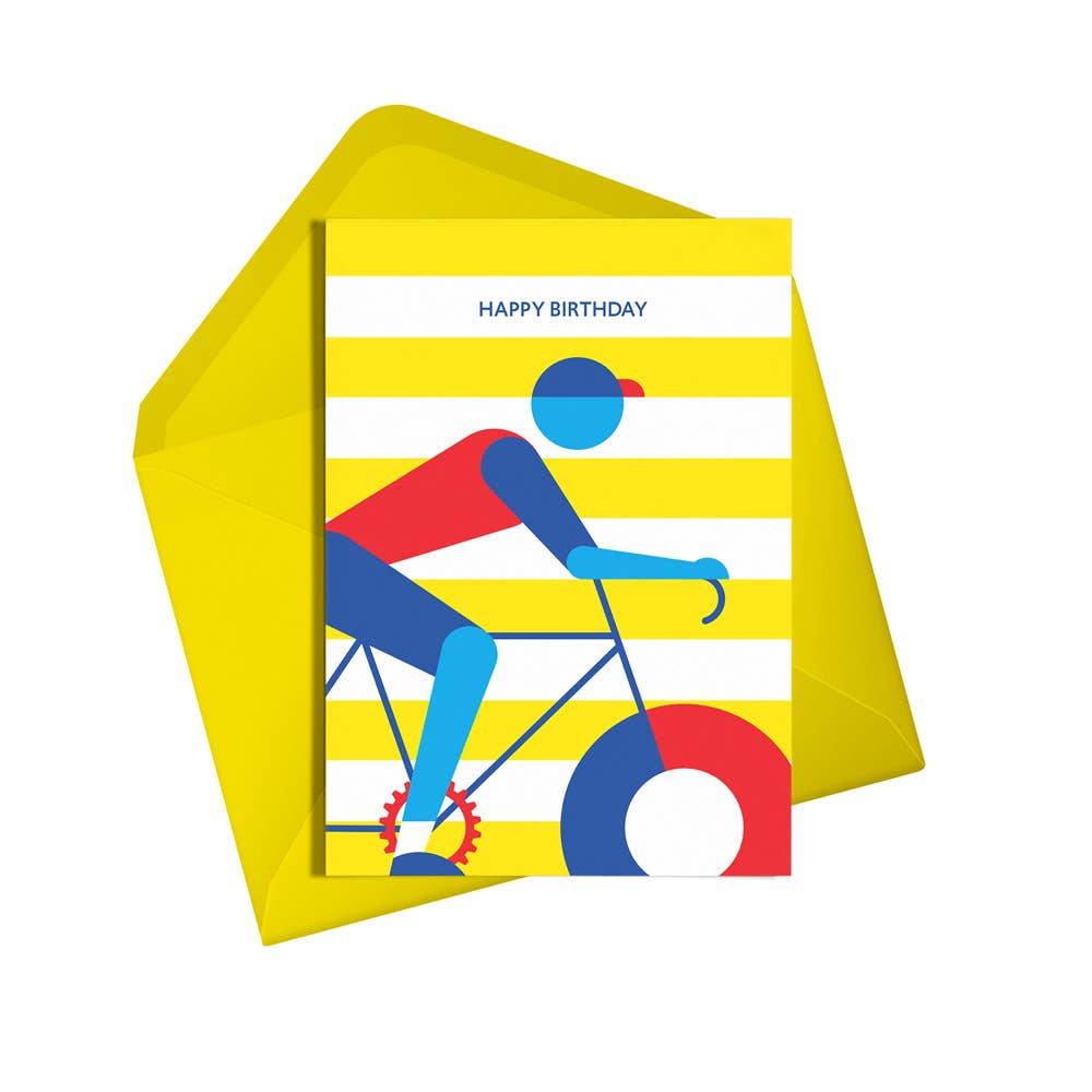 Happy Birthday Cyclist Card